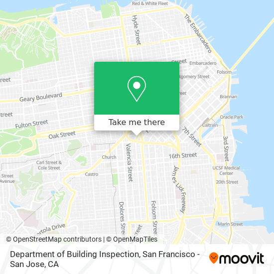 Department of Building Inspection map