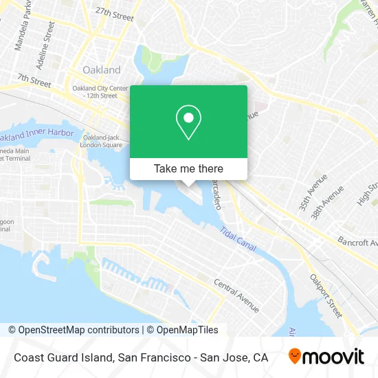 Coast Guard Island map