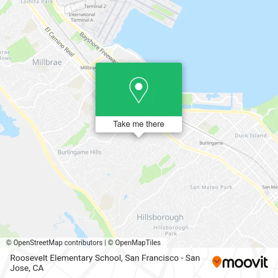Mapa de Roosevelt Elementary School