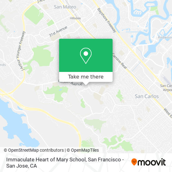 Immaculate Heart of Mary School map