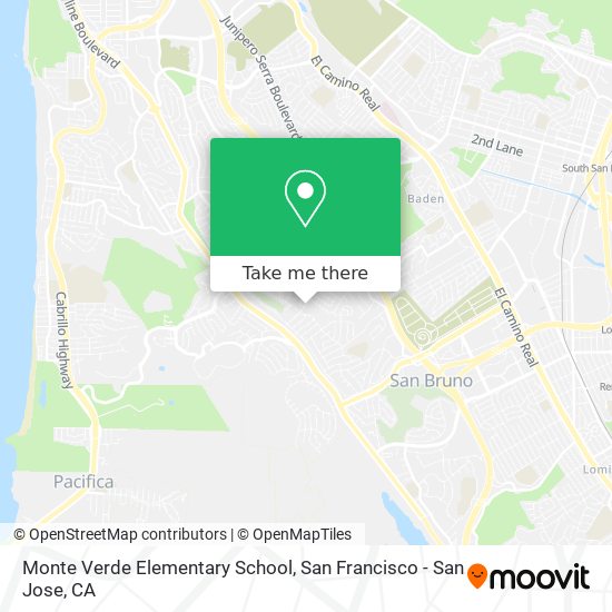 Monte Verde Elementary School map