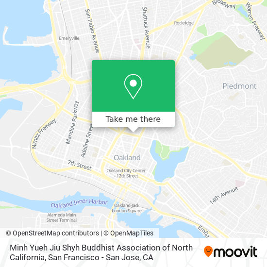 Mapa de Minh Yueh Jiu Shyh Buddhist Association of North California