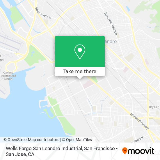 Wells Fargo San Leandro Industrial map