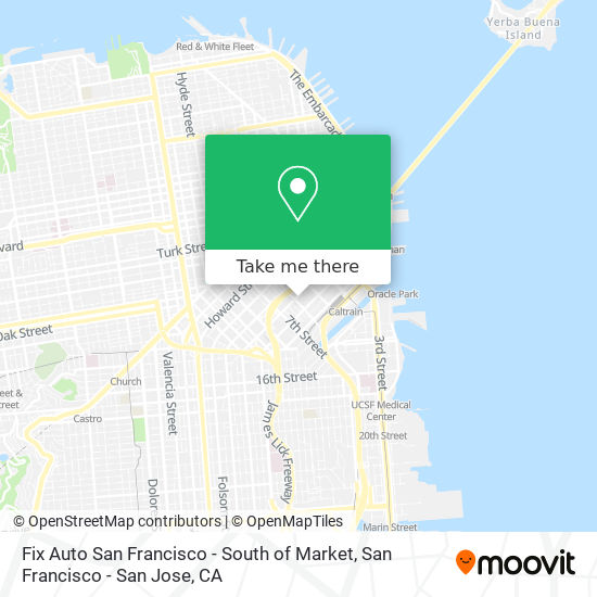 Fix Auto San Francisco - South of Market map