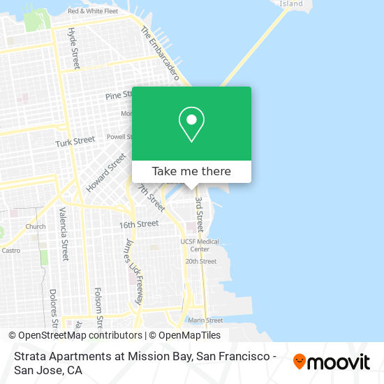 Strata Apartments at Mission Bay map
