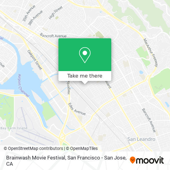 Brainwash Movie Festival map