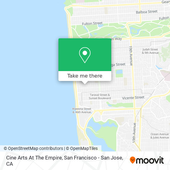 Mapa de Cine Arts At The Empire
