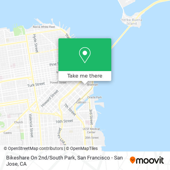 Mapa de Bikeshare On 2nd/South Park