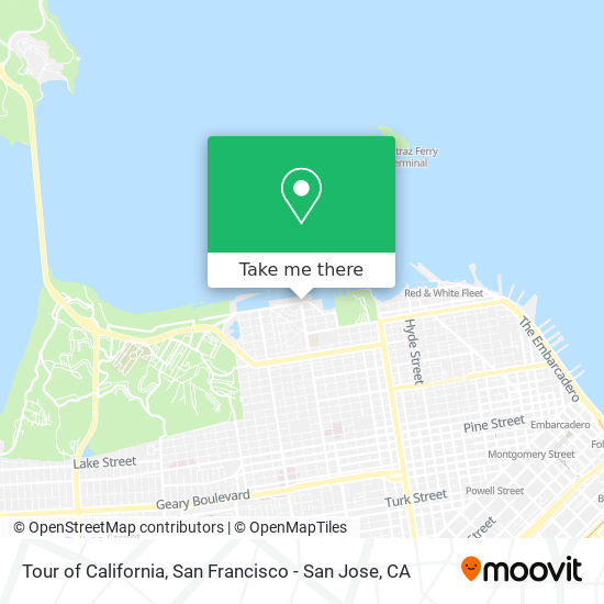 Tour of California map