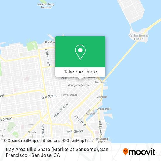 Mapa de Bay Area Bike Share (Market at Sansome)