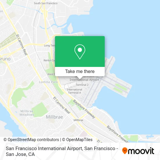 San Francisco International Airport map