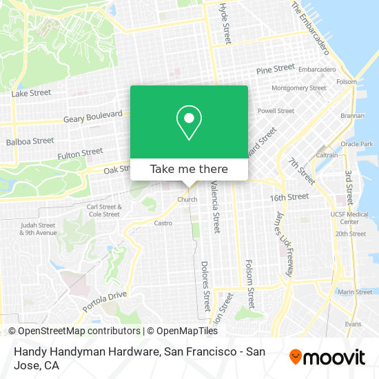 Mapa de Handy Handyman Hardware