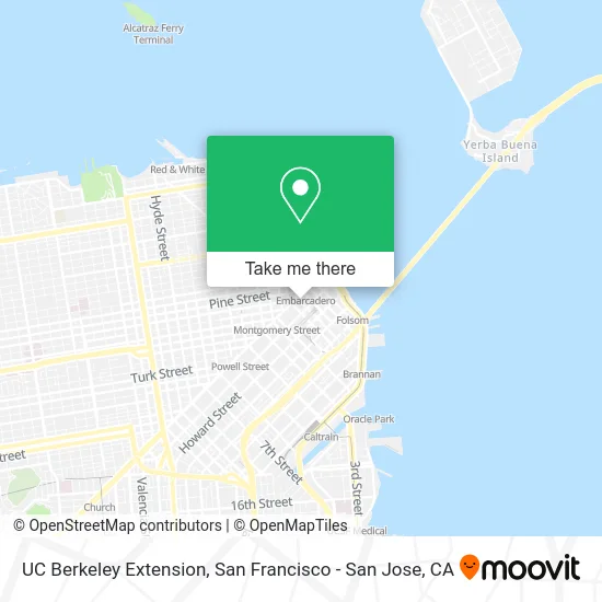 UC Berkeley Extension map