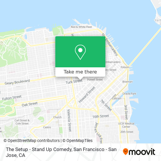 The Setup - Stand Up Comedy map