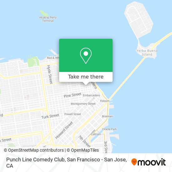 Mapa de Punch Line Comedy Club