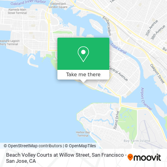 Beach Volley Courts at Willow Street map