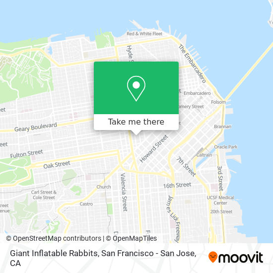 Mapa de Giant Inflatable Rabbits