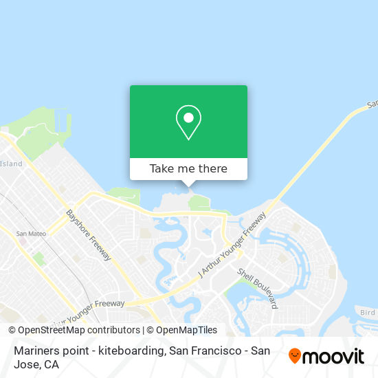 Mariners point - kiteboarding map