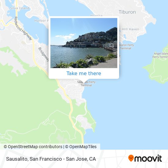 Sausalito map