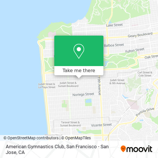 Mapa de American Gymnastics Club