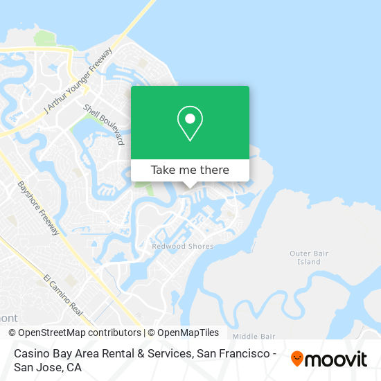 Casino Bay Area Rental & Services map