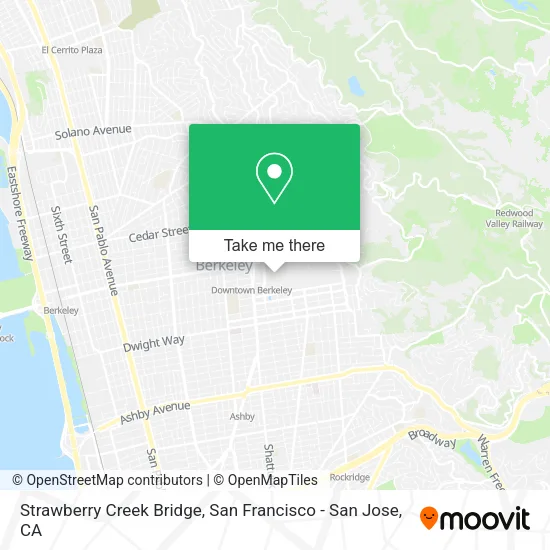 Mapa de Strawberry Creek Bridge