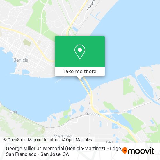 George Miller Jr. Memorial (Benicia-Martinez) Bridge map