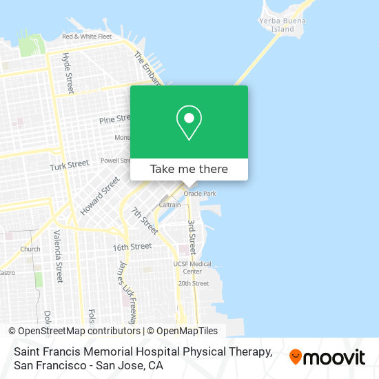Mapa de Saint Francis Memorial Hospital Physical Therapy