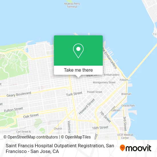 Mapa de Saint Francis Hospital Outpatient Registration