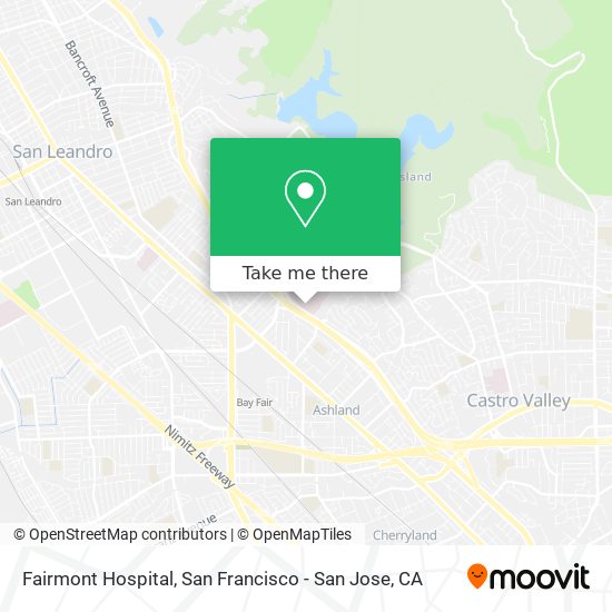 Fairmont Hospital map
