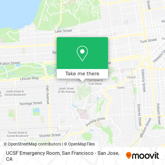 UCSF Emergency Room map