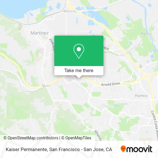 Kaiser Permanente map