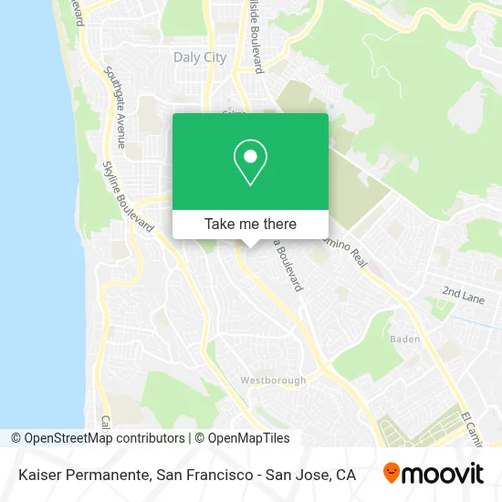 Kaiser Permanente map