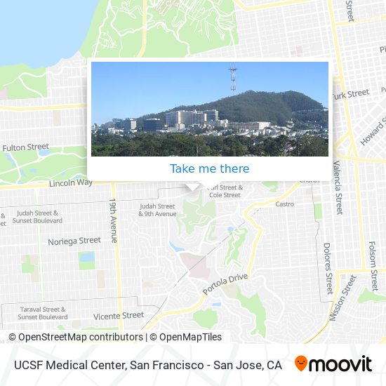 UCSF Medical Center map