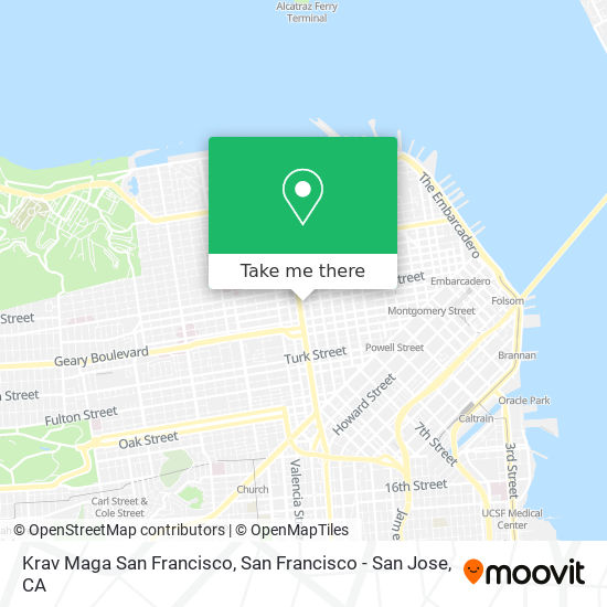 Mapa de Krav Maga San Francisco