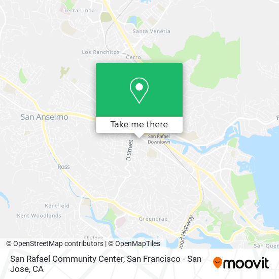 San Rafael Community Center map