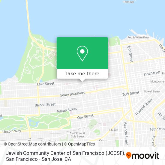 Jewish Community Center of San Francisco (JCCSF) map