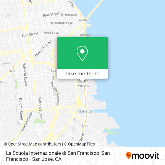 La Scuola Internazionale di San Francisco map