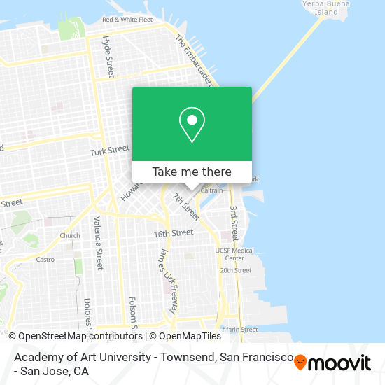 Academy of Art University - Townsend map