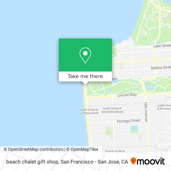 Mapa de beach chalet gift shop
