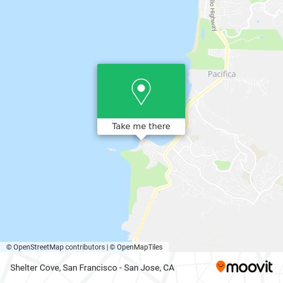 Shelter Cove map