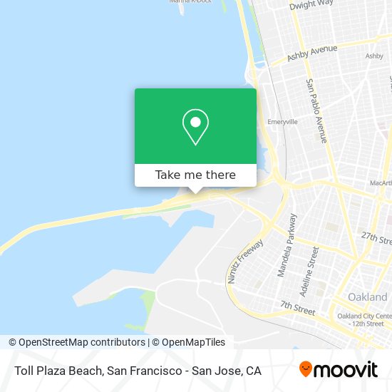 Toll Plaza Beach map