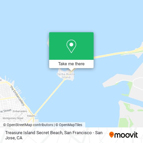 Treasure Island Secret Beach map