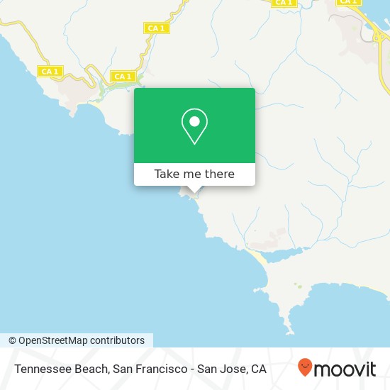 Tennessee Beach map