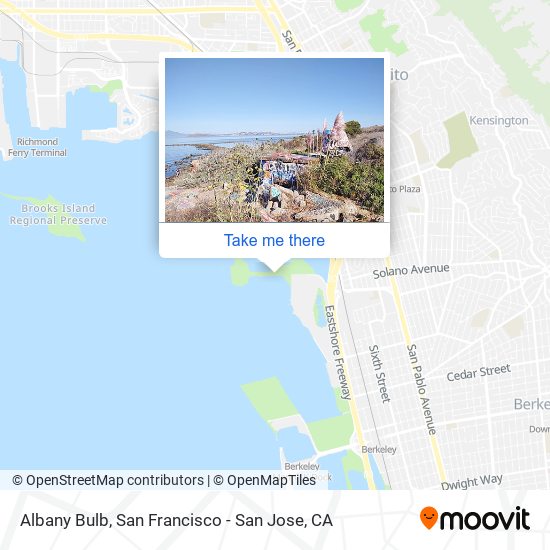 Albany Bulb map