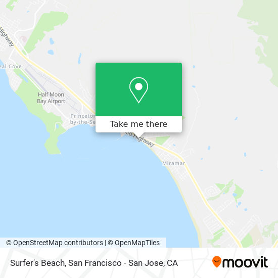 Surfer's Beach map