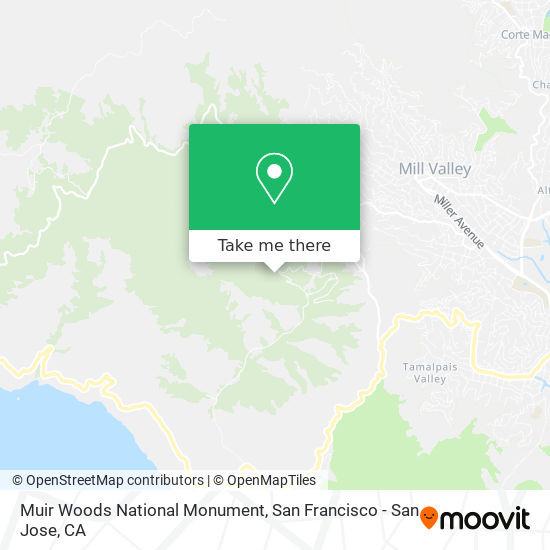 Muir Woods National Monument map