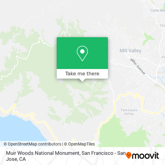 Mapa de Muir Woods National Monument