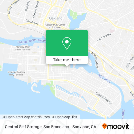 Central Self Storage map