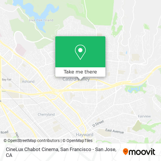 CineLux Chabot Cinema map